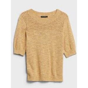 Banana Republic Factory Women's Short Sleeve Marled Sweater